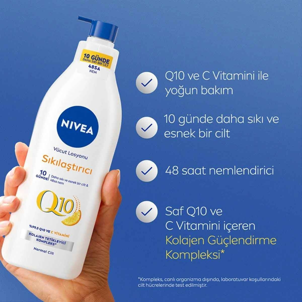 Q10 Sıkılaştırıcı Vücut Losyonu 400ml, C Vitamini