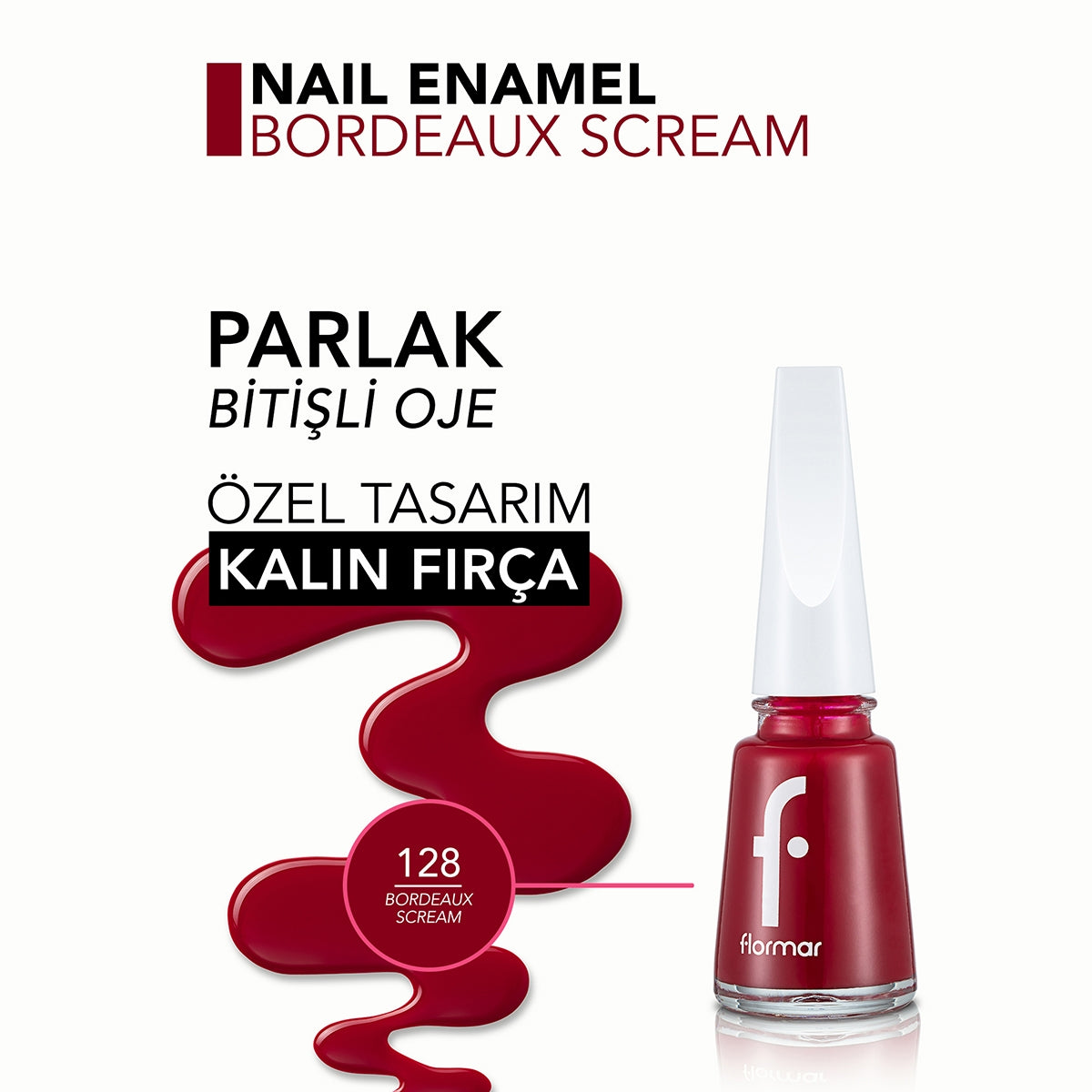 Nail Enamel Bordeaux Scream 128