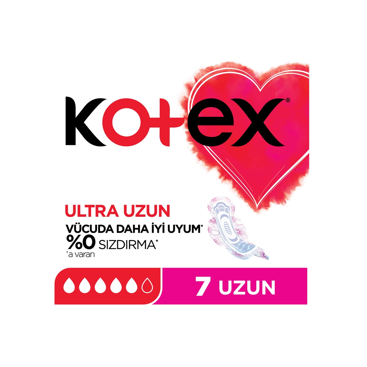 Ultra Tekli Ped Uzun 7'li