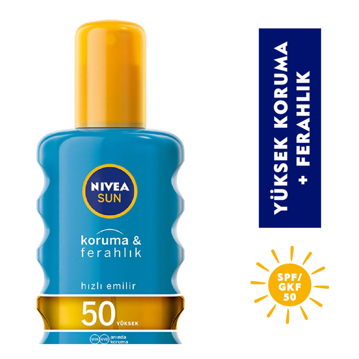 Koruma ve Ferahlık Güneş Spreyi SPF50 200 ml