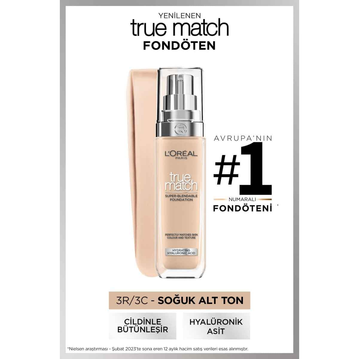Fondöten True Match C3 Rose Beige