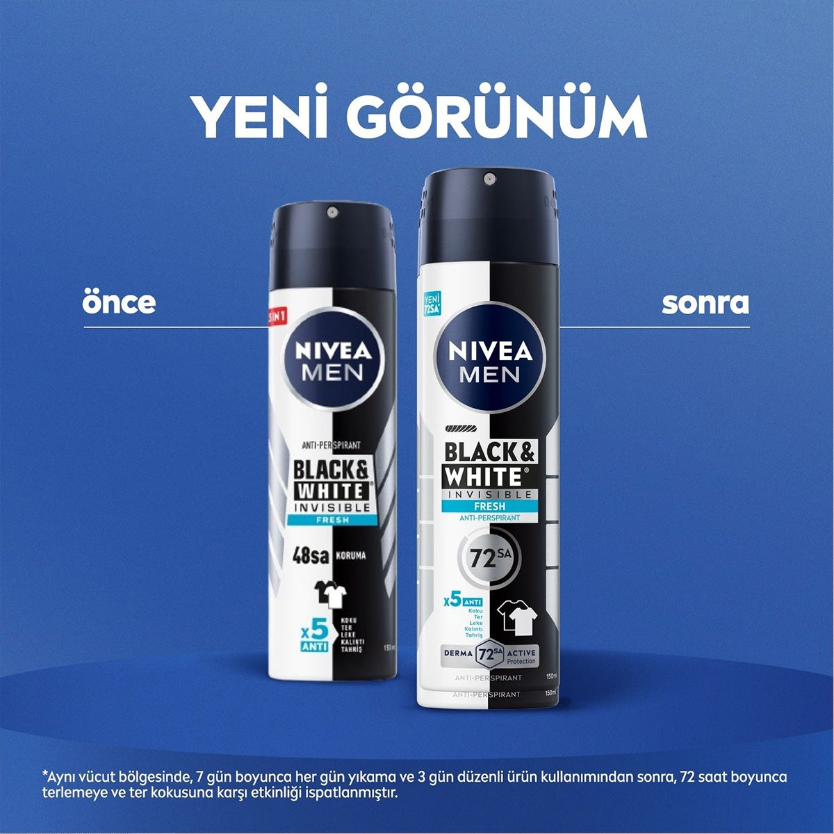 Invisible Black and White Fresh Erkek Deodorant Sprey 150 ml
