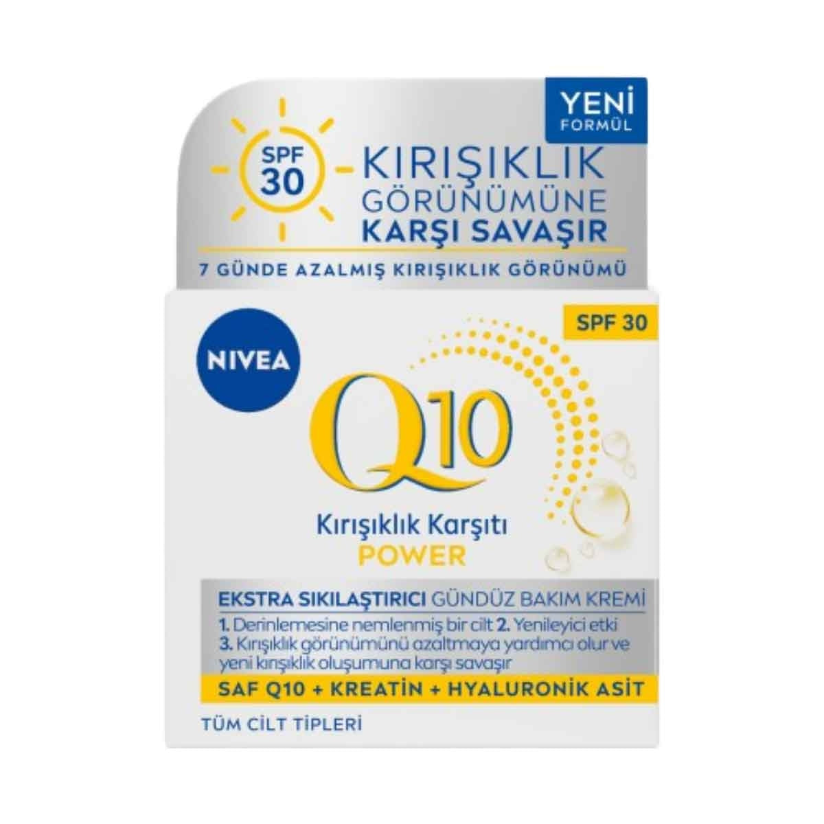 Q10 Power Kırışıklık Karşıtı Ekstra Sıkılaştırıcı Gündüz Yüz Bakım Kremi 50ml