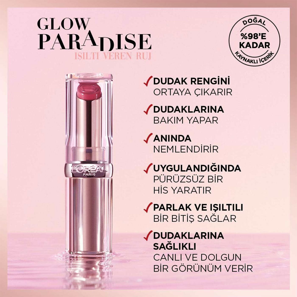 Color Riche Shine Addiction Ruj - Only In Paris 112 Pembe