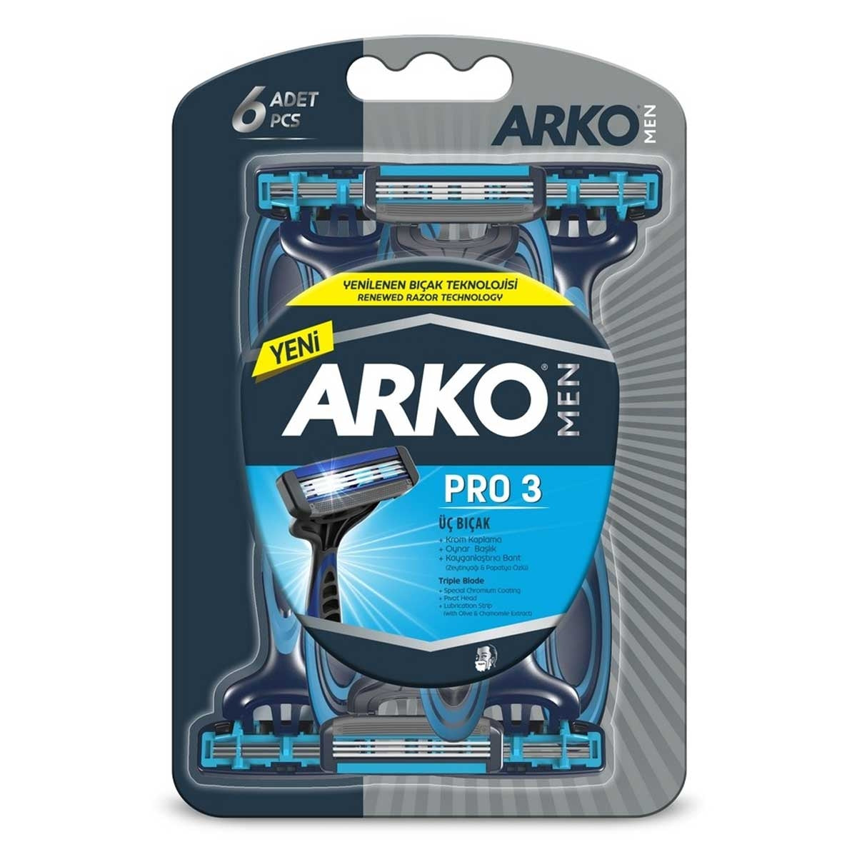 Pro-3 Tıraş Bıçağı 6'lı Paket