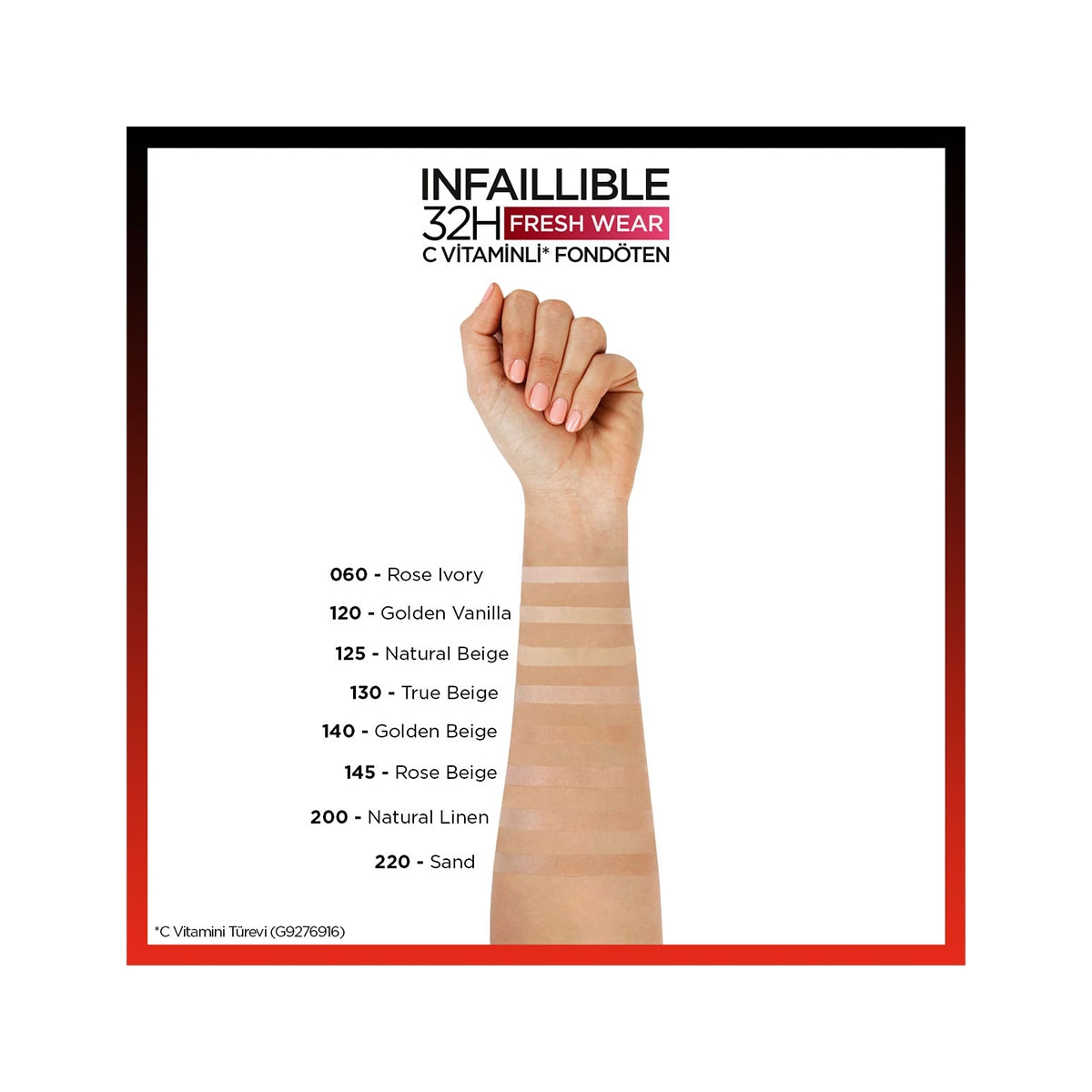 Infaillible Fondöten - Natural Beige 125