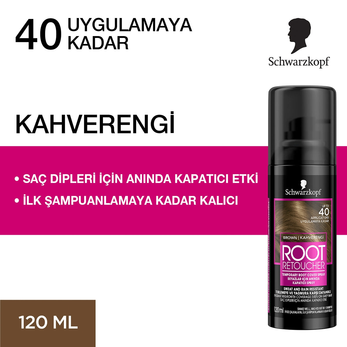 Beyaz Kapatıcı Sprey Kumral 120 ml