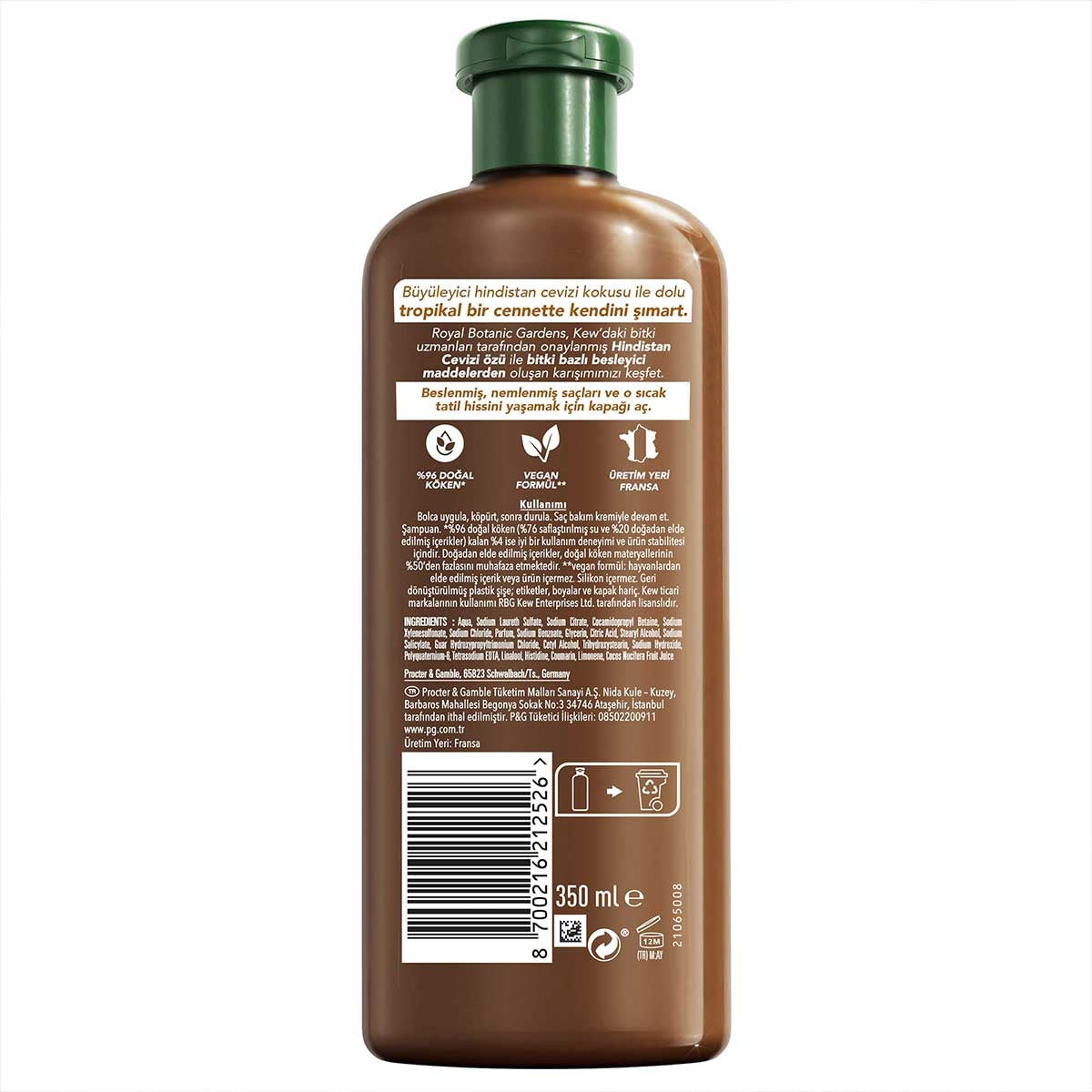 Hindistan Cevizi Sütlü Şampuan 350 Ml