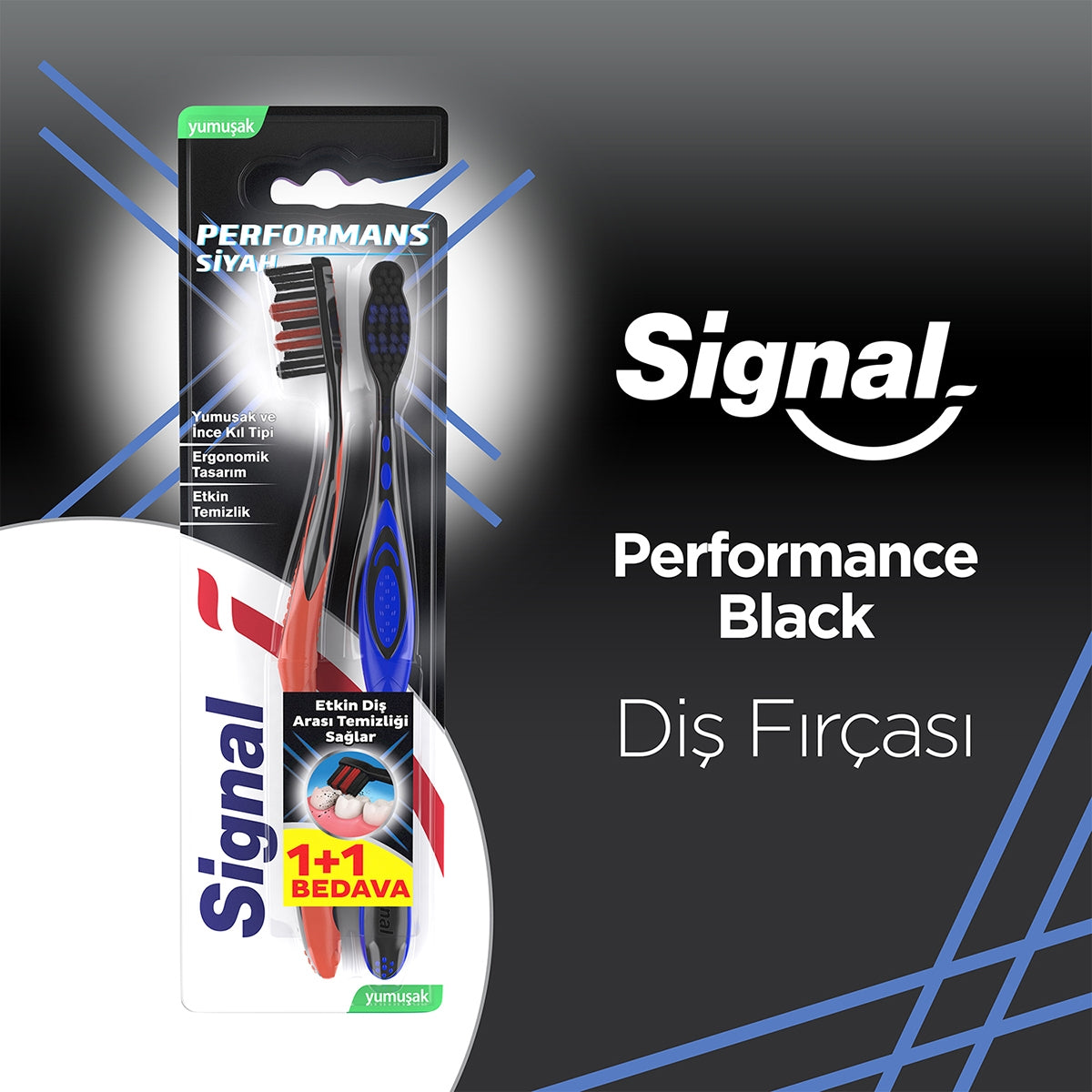 DİŞ FIRÇASI BLACK PERFORMANCE 1+1
