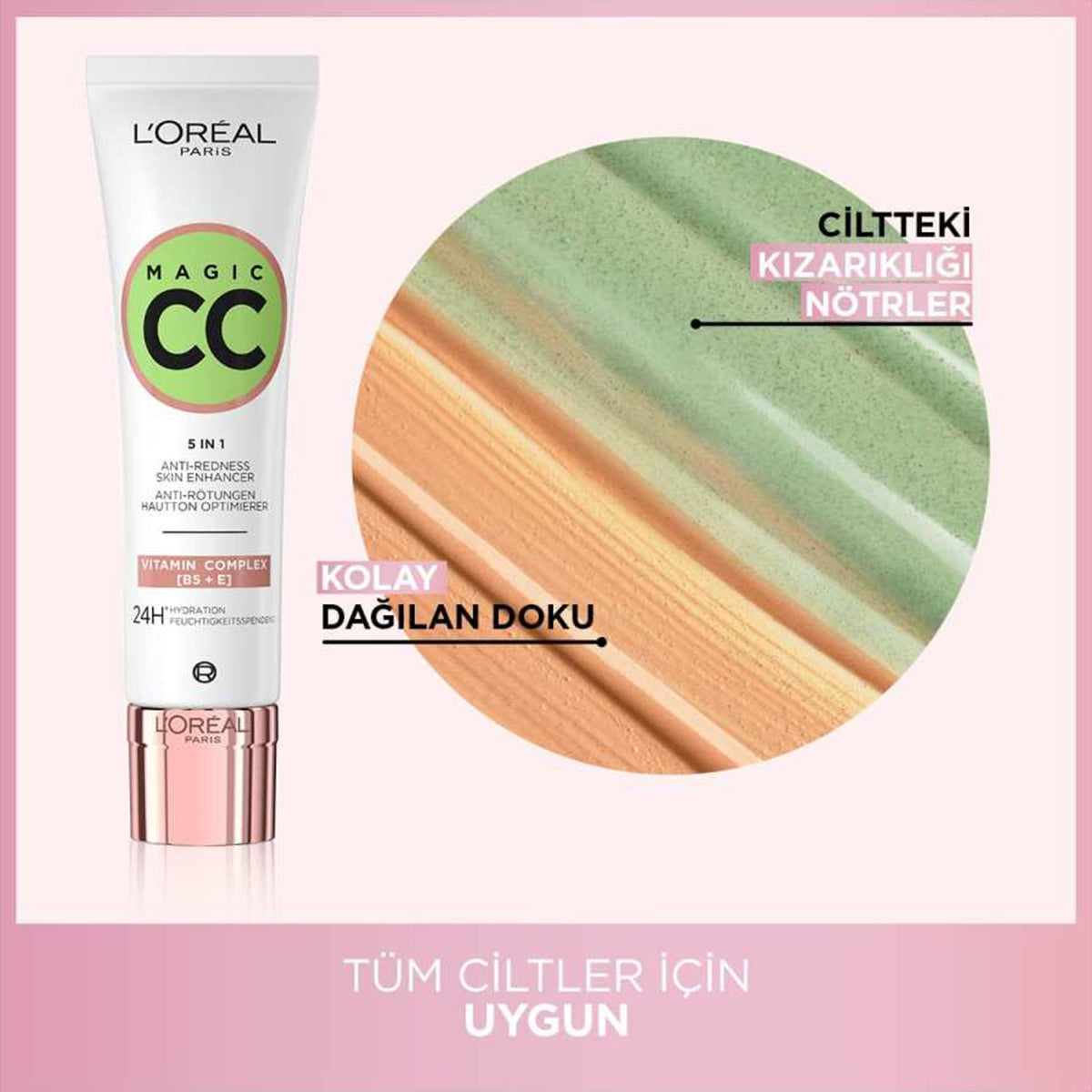 L'Oréal Paris C'ést Magic Kızarıklık Giderici CC Cream