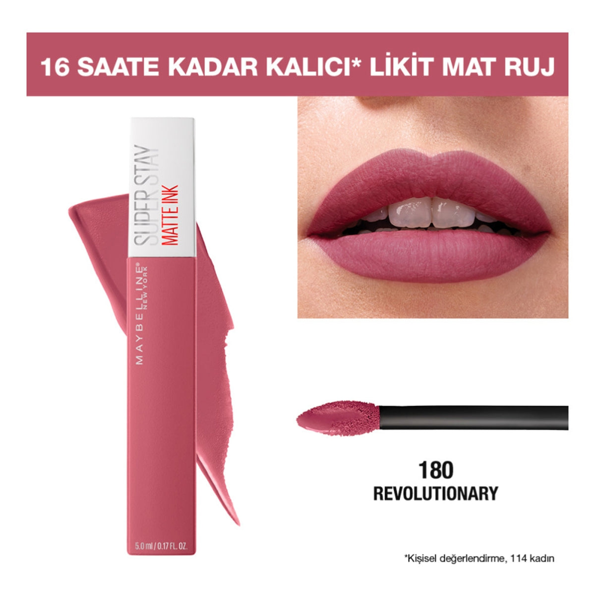 Sstay Matte Ink Pinks Ruj No 180 Revolu