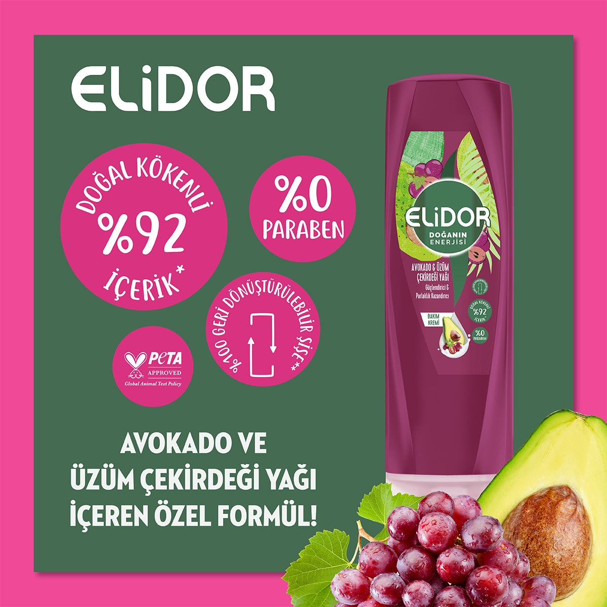 Doğanın Enerjisi Saç Kremi Avocado 350 ml