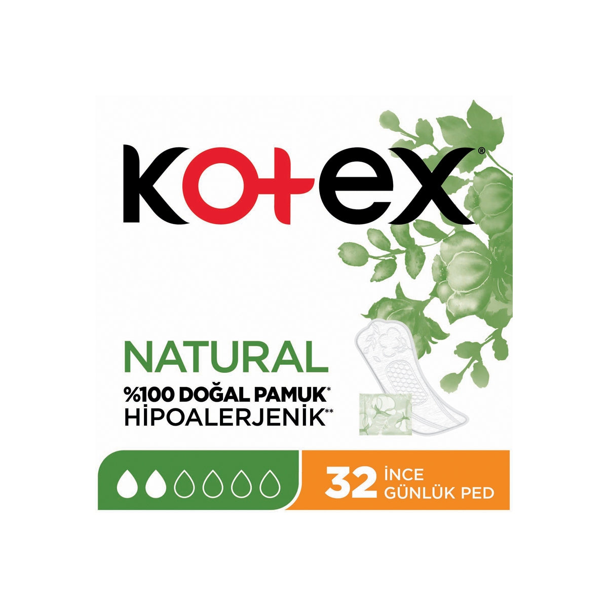Günlük Ped Natural 32'li
