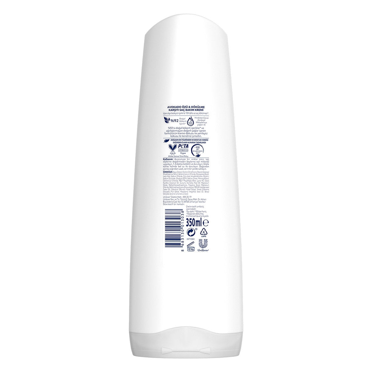 Saç Kremi Avokado Özü ve Kalendula Özü 350 ml