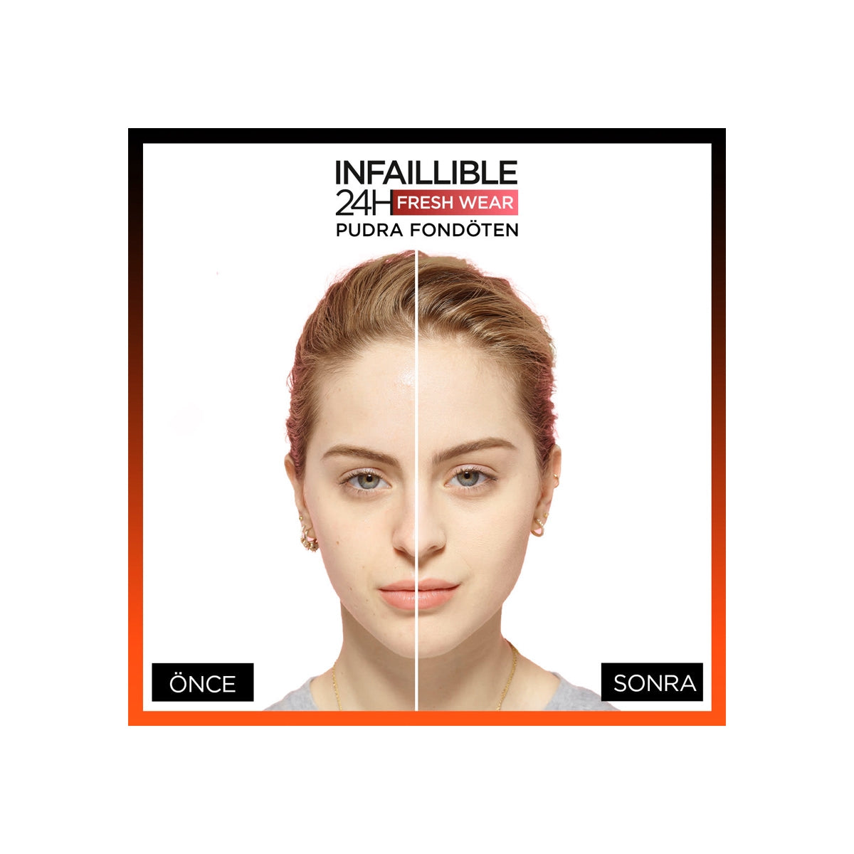 LOREAL PARIS PUDRA FONDOTEN INFA.24H 180 Rose Sand