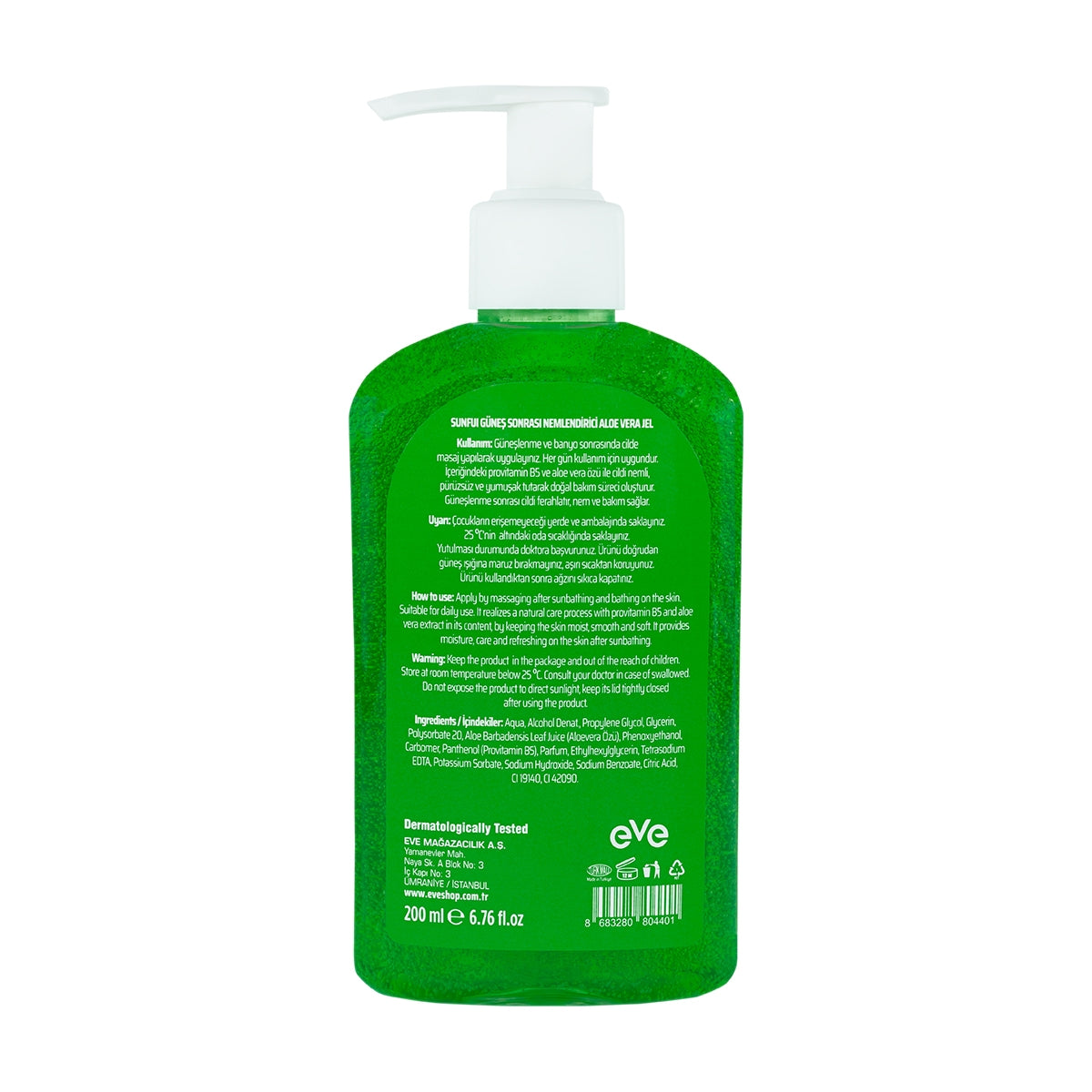 Aloe Vera Jel 200 ml