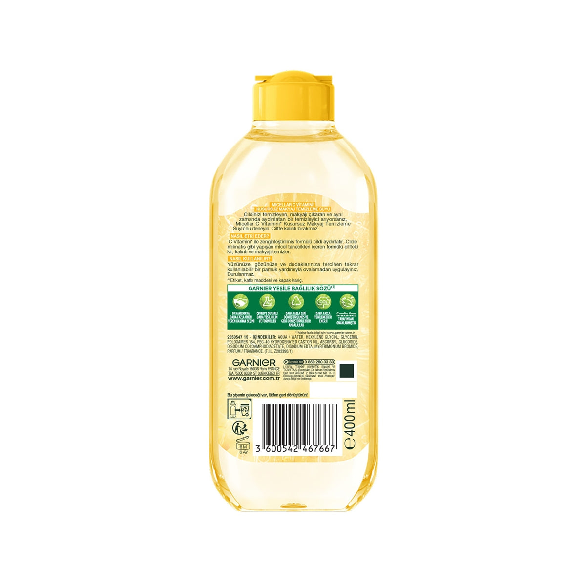 Micaller Makyaj Temizleme Suyu C vitamini 400 ml