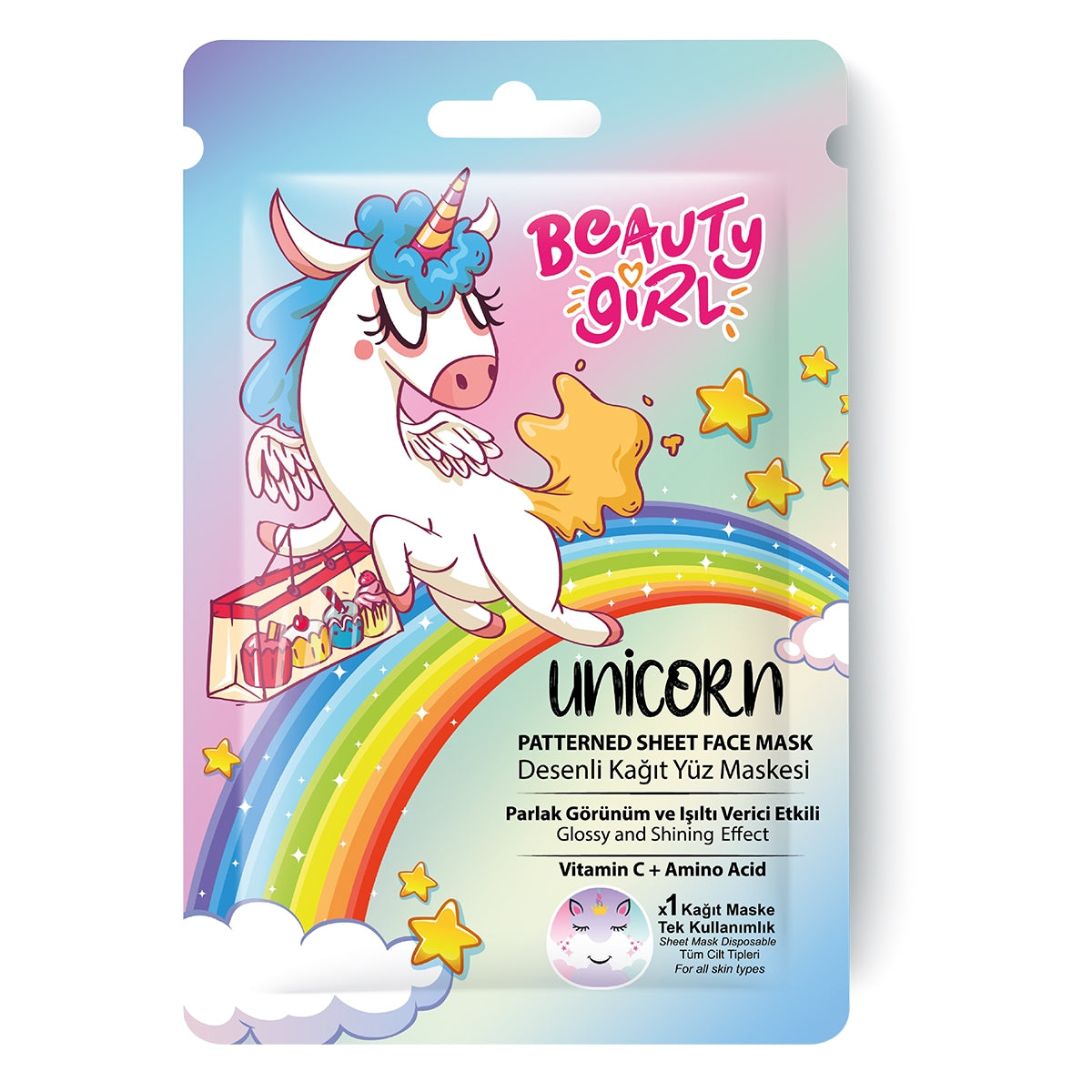 Kağıt Yüz Maskesi Unicorn 20 ml