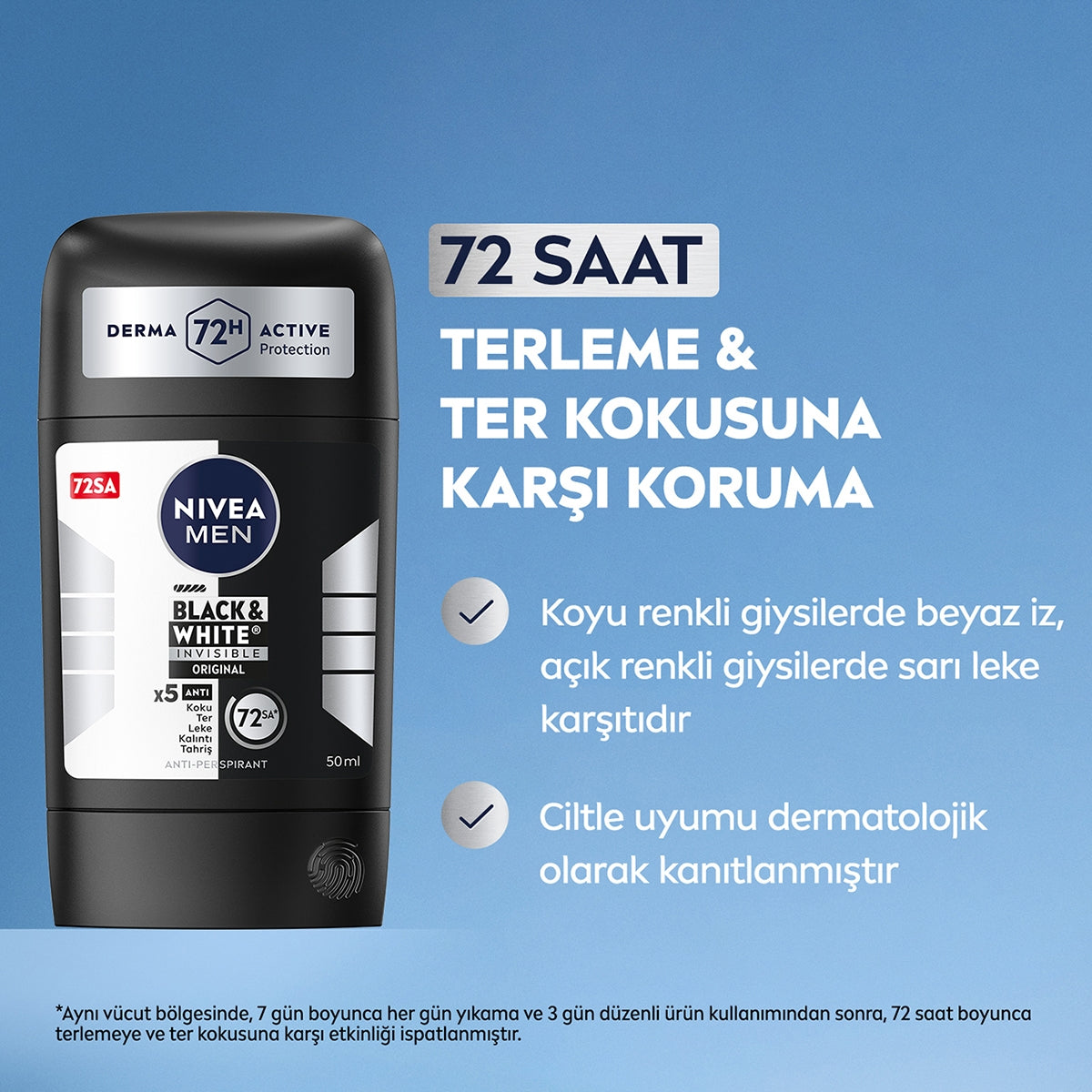 Black and White Original Erkek Stick 50 ml