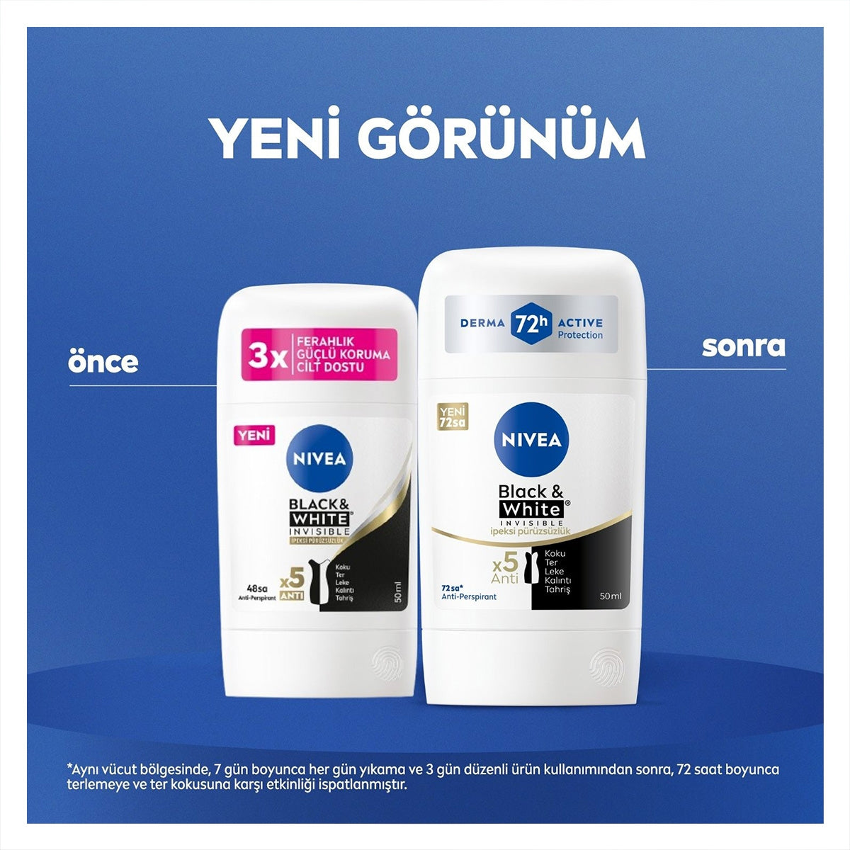 Kadın Stick Black & White İpreksi Pürüzsüzlük 50 ml