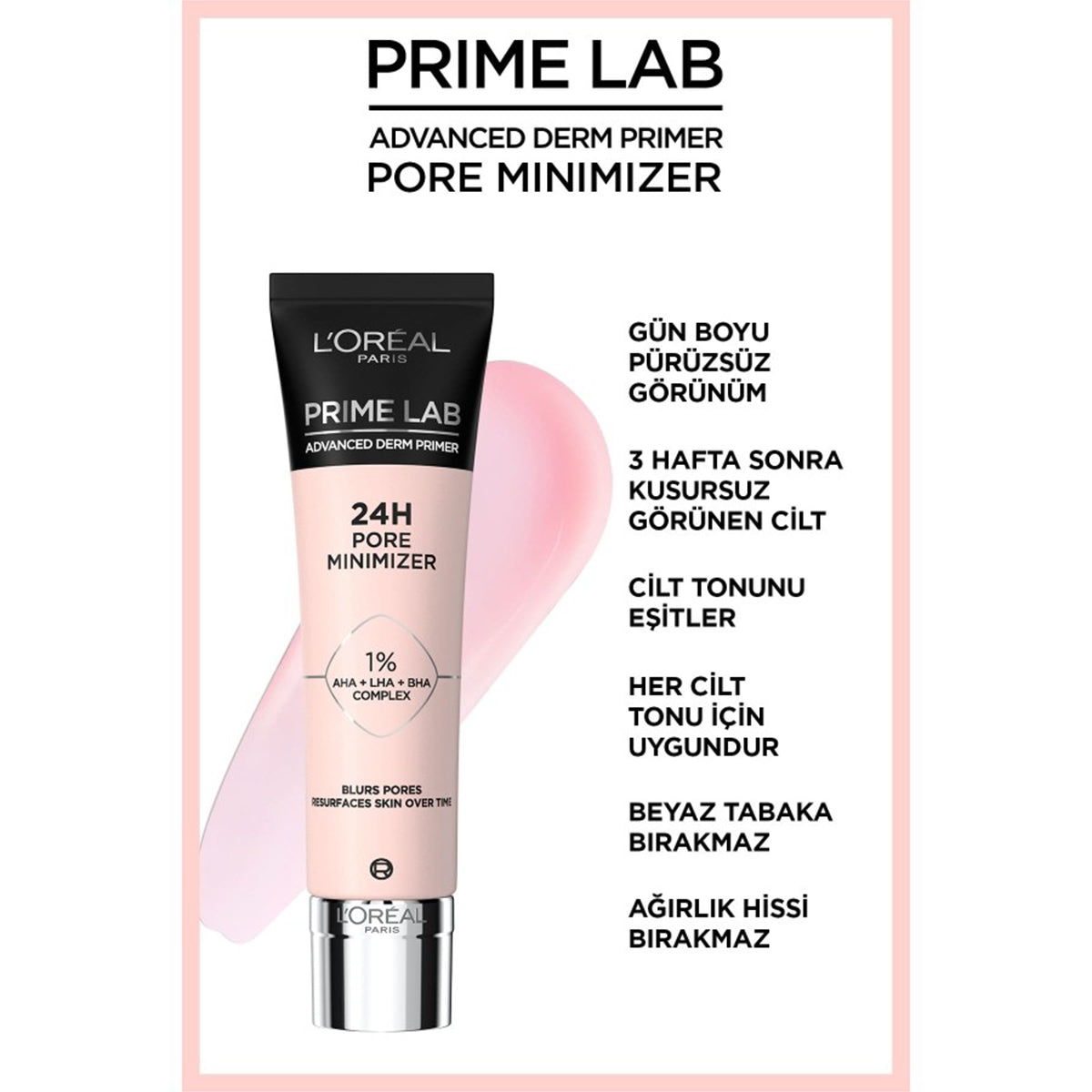 Makyaj Bazı Prime Lab Advanced Derm Primer 24H Pore Minimizer