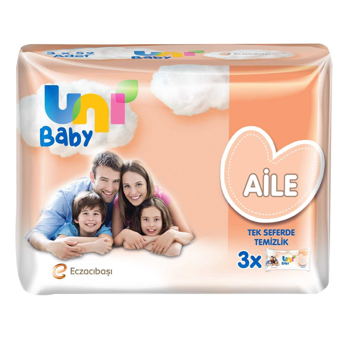 Aile Islak Mendil 3x52'li