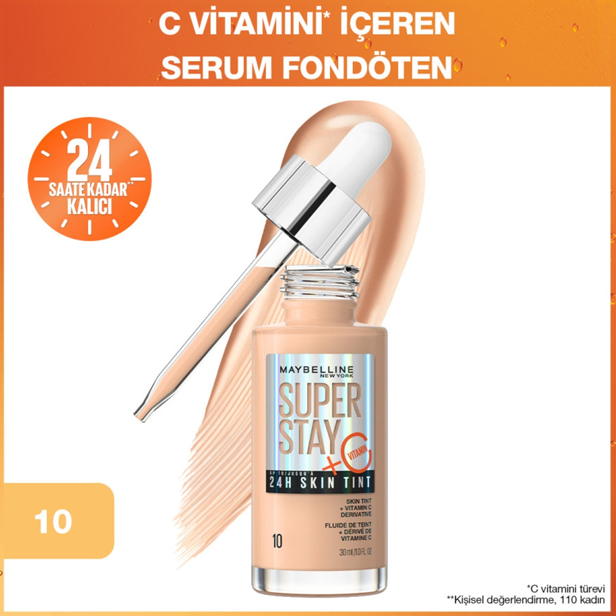 Fondöten Superstay Glow Tint 10