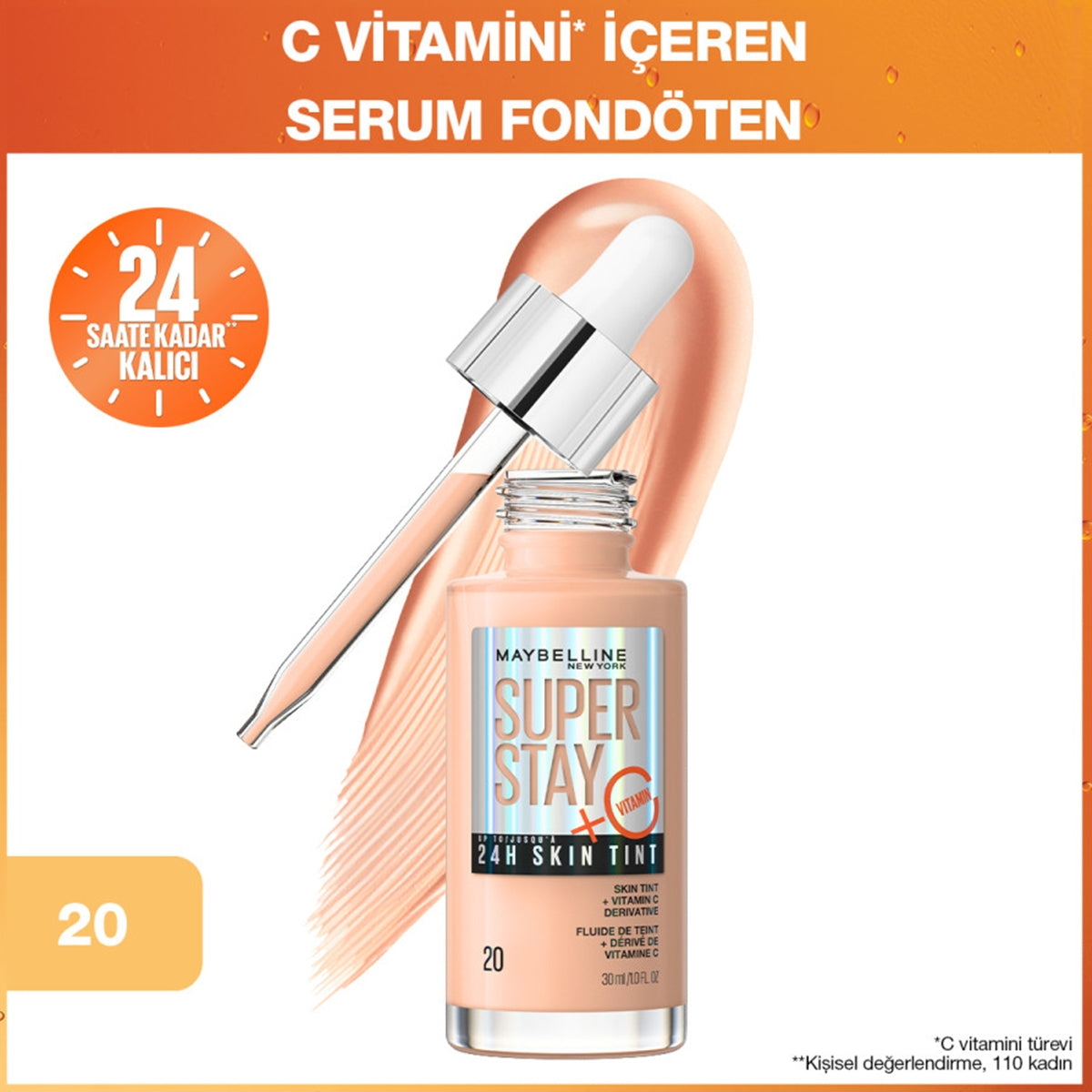 Fondöten Superstay Glow Tint 20