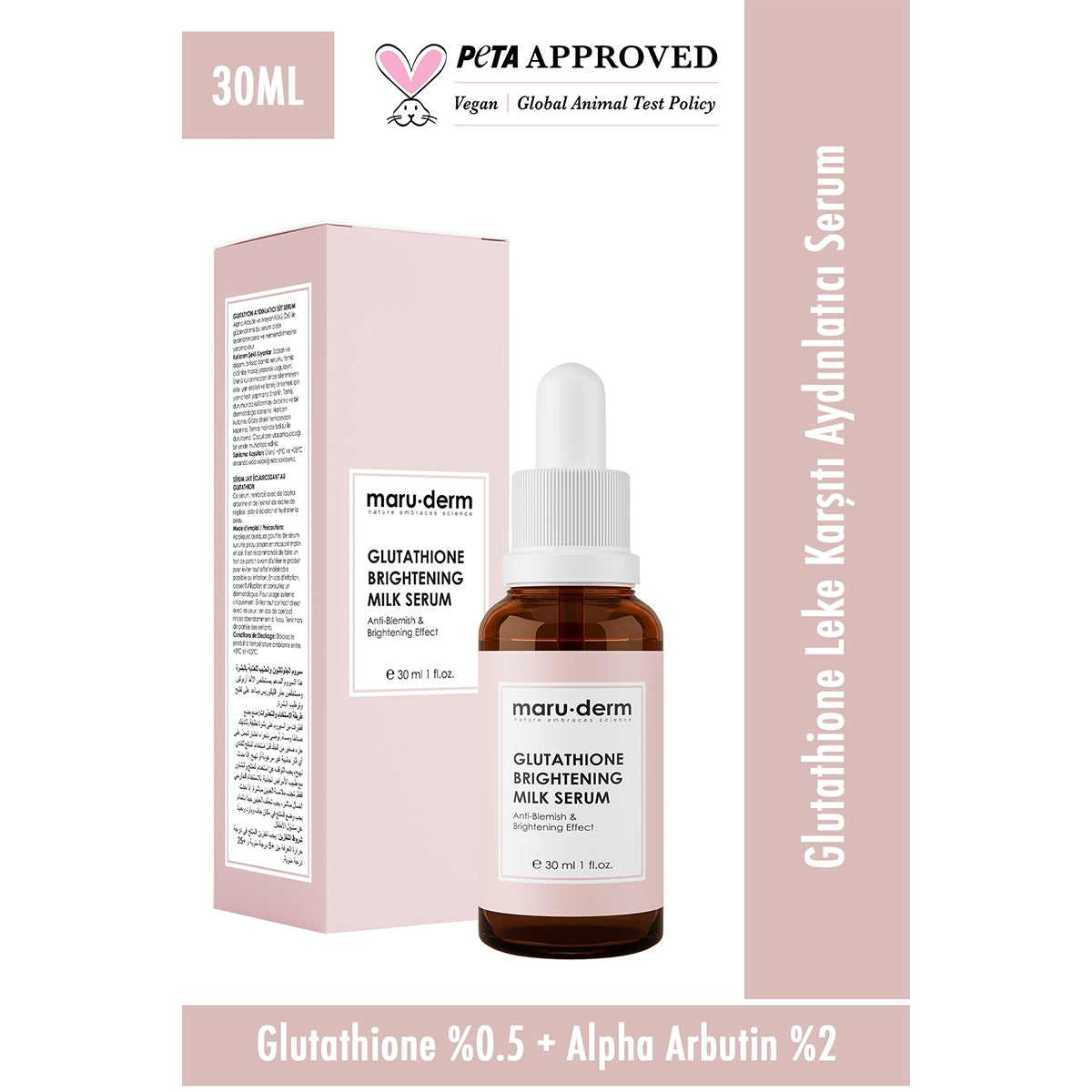 Yüz Bakım Süt Serumu Glutatyon Aydınlatıcı 30 ml