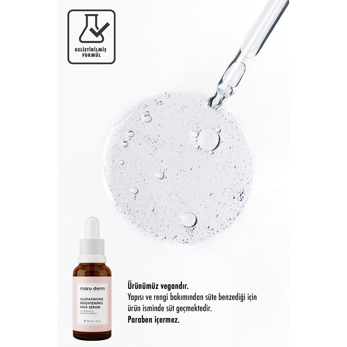 Yüz Bakım Süt Serumu Glutatyon Aydınlatıcı 30 ml