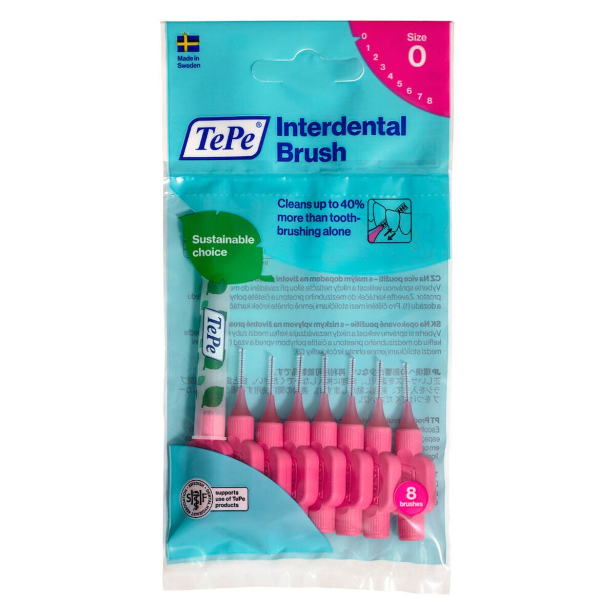 Arayüz Fırçası 0.4 mm Pembe 8'li