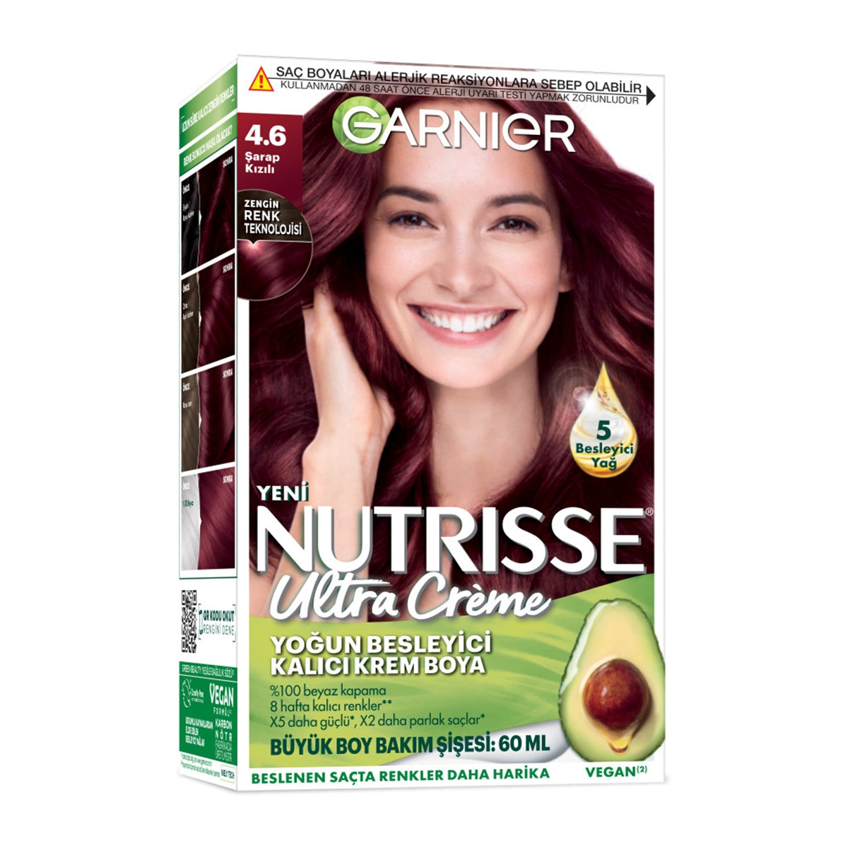 Saç Boyası Nutrısse Sarap Kızılı 4-6