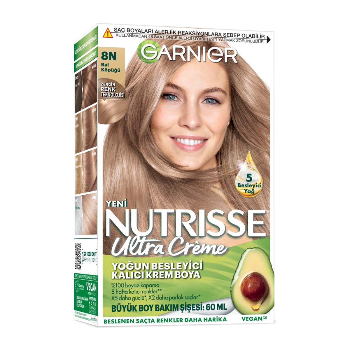 Saç Boyası Nutrısse Ultra Creme Bal Köpüğü 8N