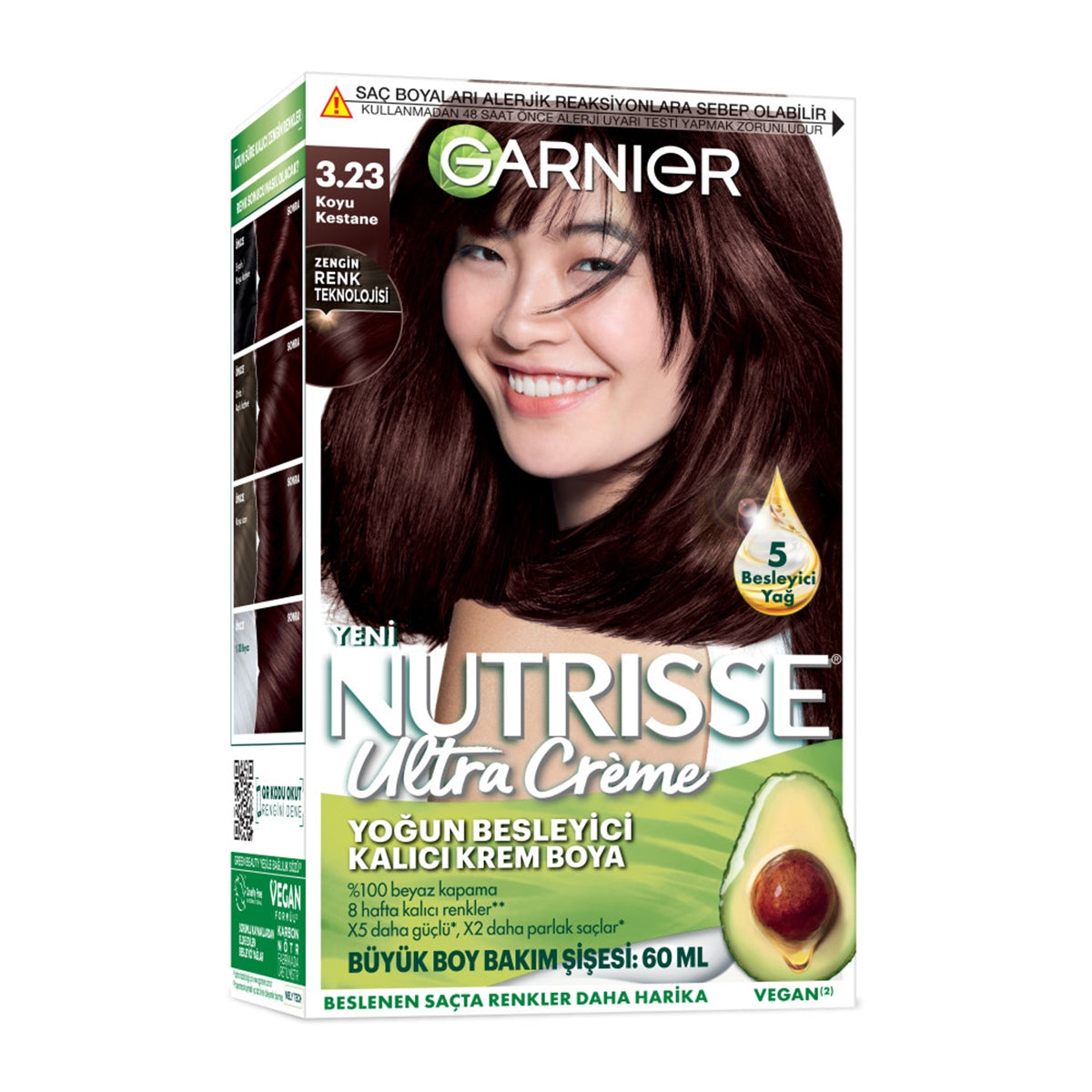 Saç Boyası Nutrısse Ultra Creme Koyu Kestane 3-23