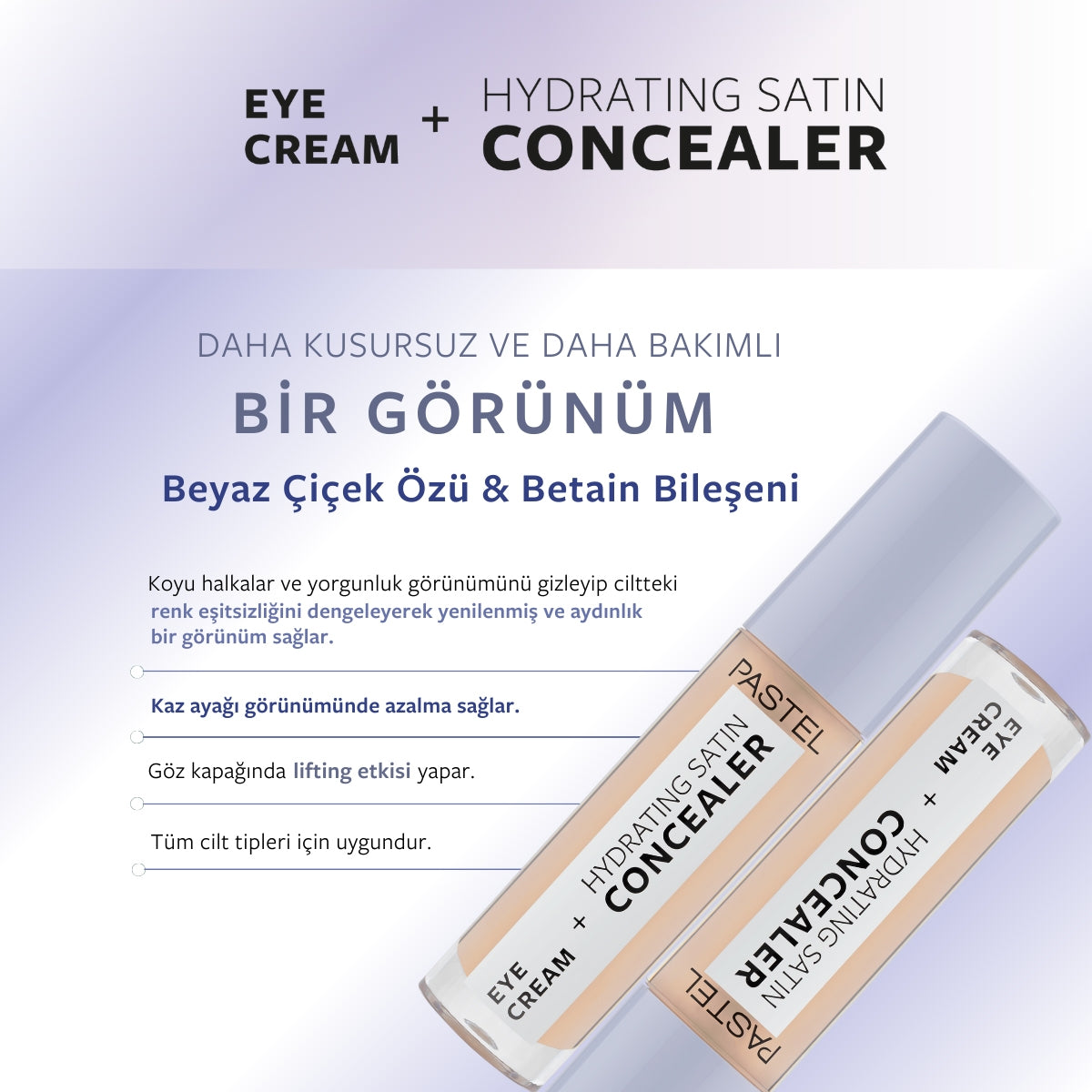 Make Up To Skin Care Hydrating Göz Altı Kapatıcı ve Göz Kremi 63 Milkshake 4,3 ml