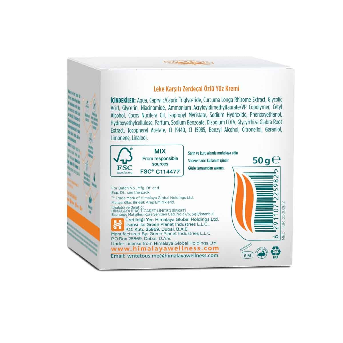 KOYU LEKE KARSITI YUZ KREMI 50 GR