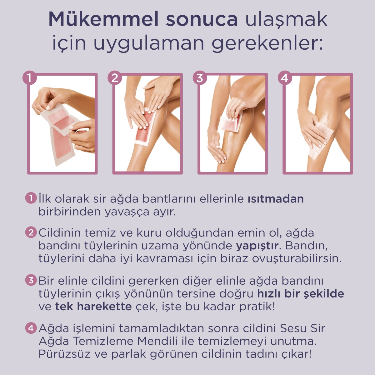 Tüm Vücut Hassas Ağda Bandı 20'li