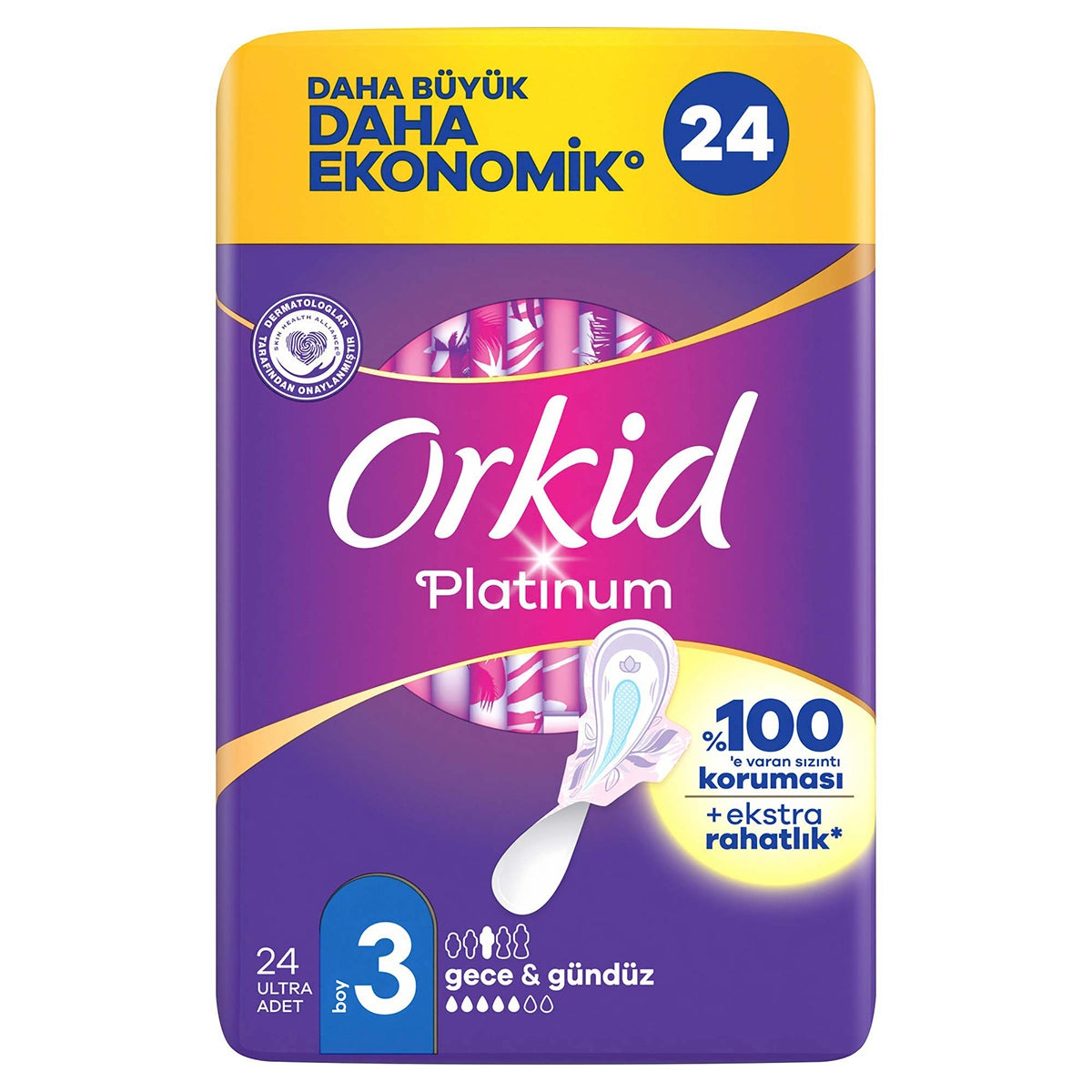Orkid Platinium Dörtlü Paket Gece 24 Adet