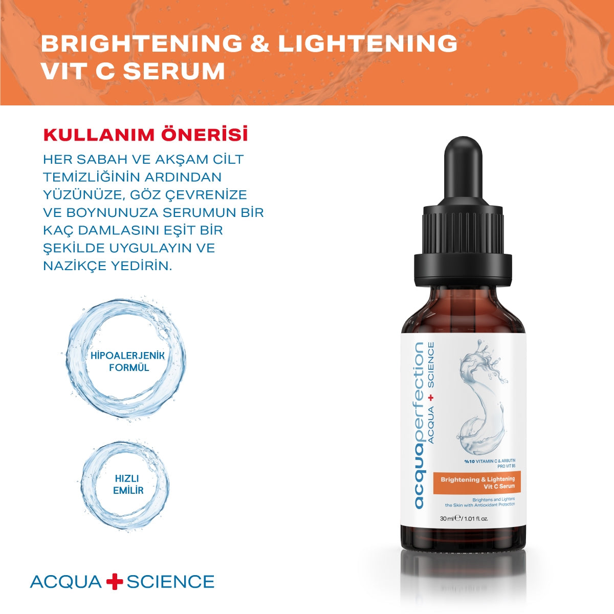 Yüz Bakım Serumu C Vitaminli 30 ml