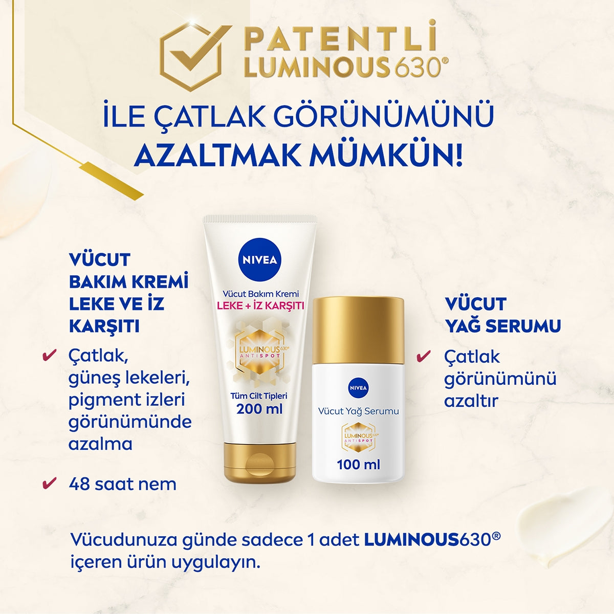 VUCUT YAGI LUMINOUS630 CATLAK KARSITI SERUM 100 ML