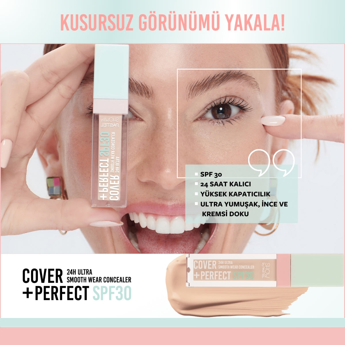 Kapatıcı Cover Perfect 302 Lıght Rose