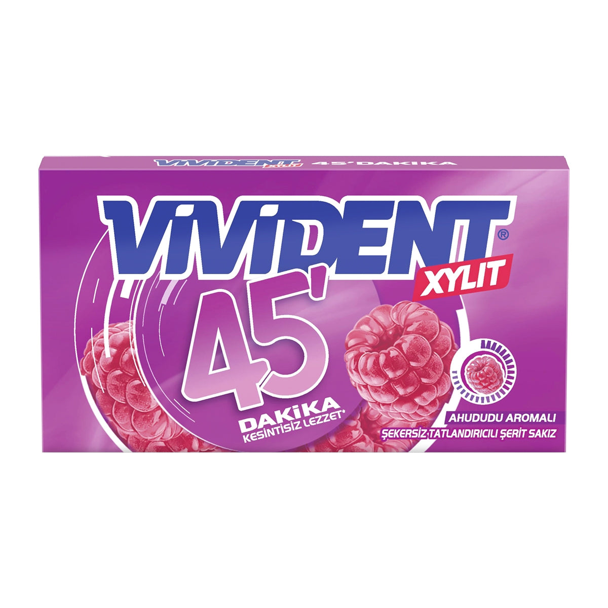 Vıvıdent Sakız 45DK Cuzdan Ahududu