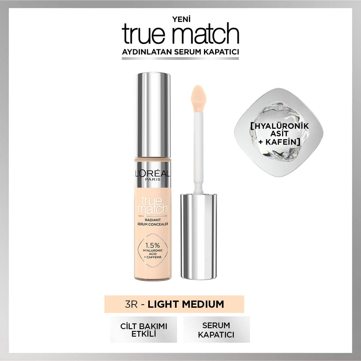 True Match Serum Kapatıcı 3R Light Medium