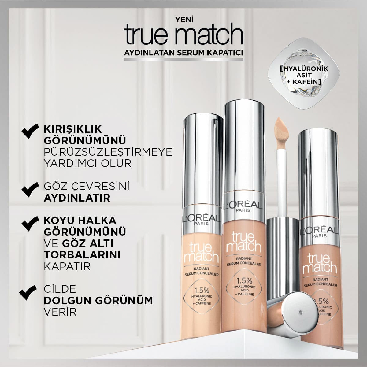 True Match Serum Kapatıcı 4N Light Medium