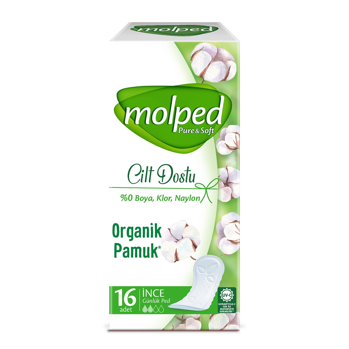 Pure and Soft Günlük Ped İnce 16'lı