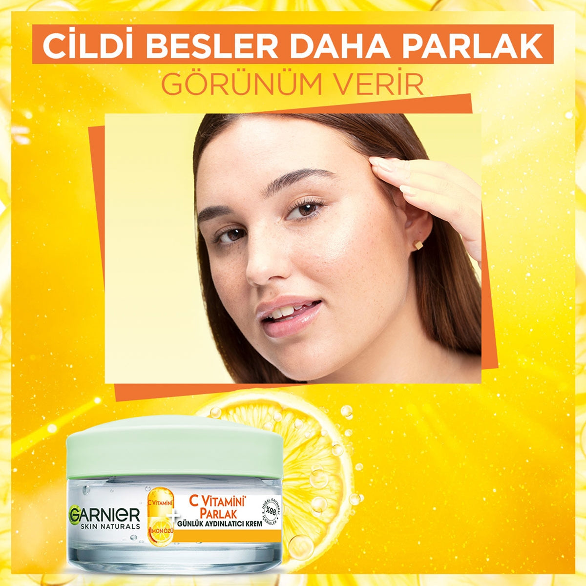 YUZ BAKIM KREMI C VITAMINI PARLAK GUNLUK AYDINLATICI 50 ML