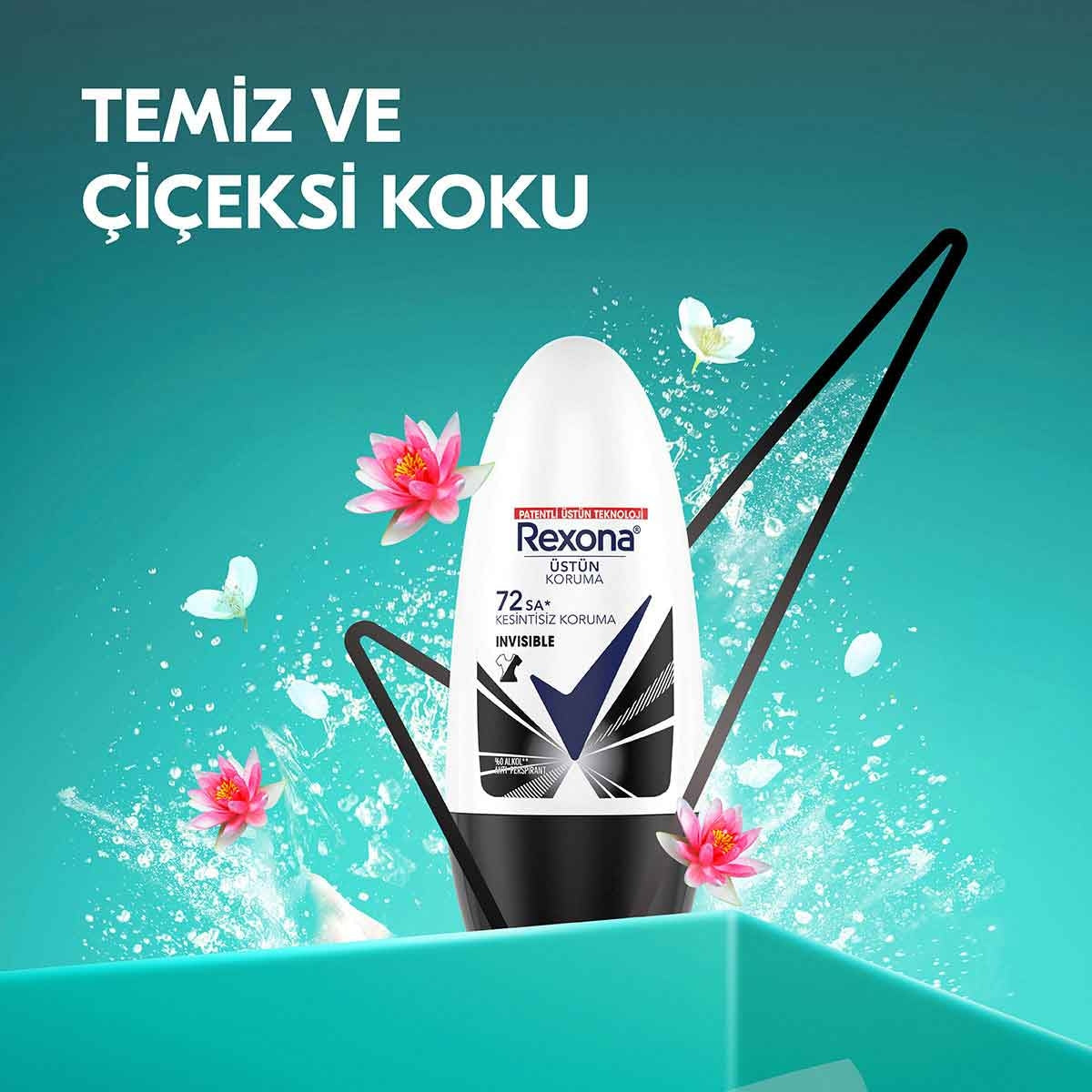 Kadın Roll On Black and White Invisible 50 ml