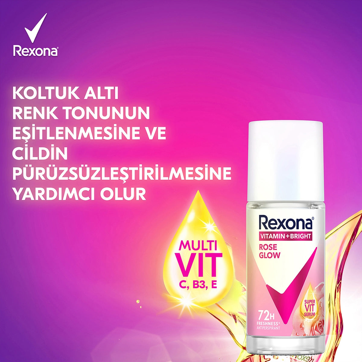 Kadın Roll On Blaze Rose Glow 45 ml