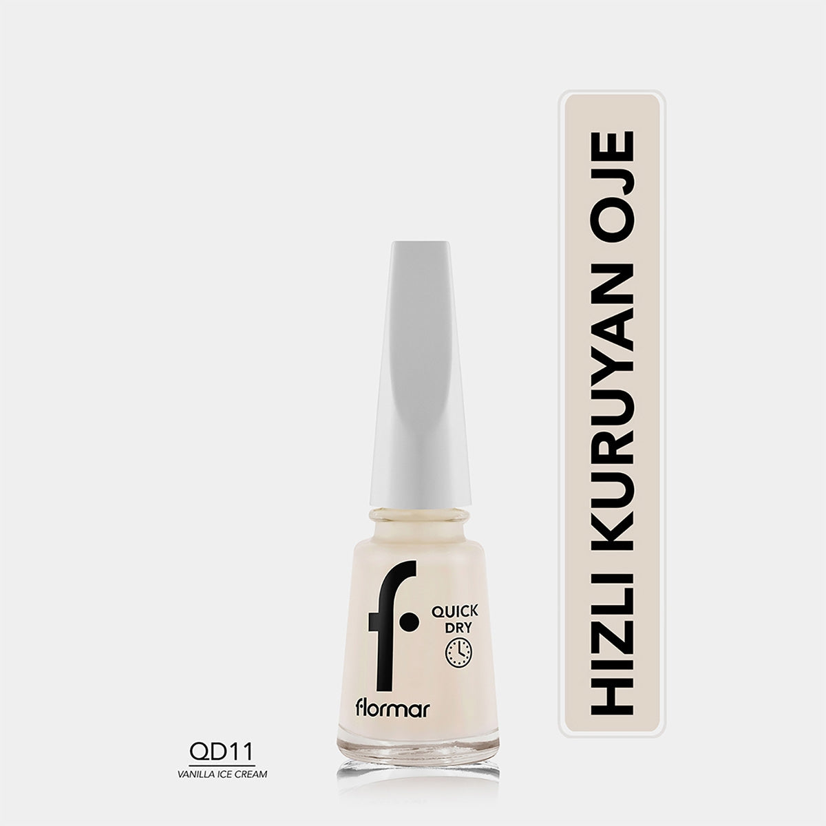 Oje Ouick Dry One-11 Vanilla Ica Cream New