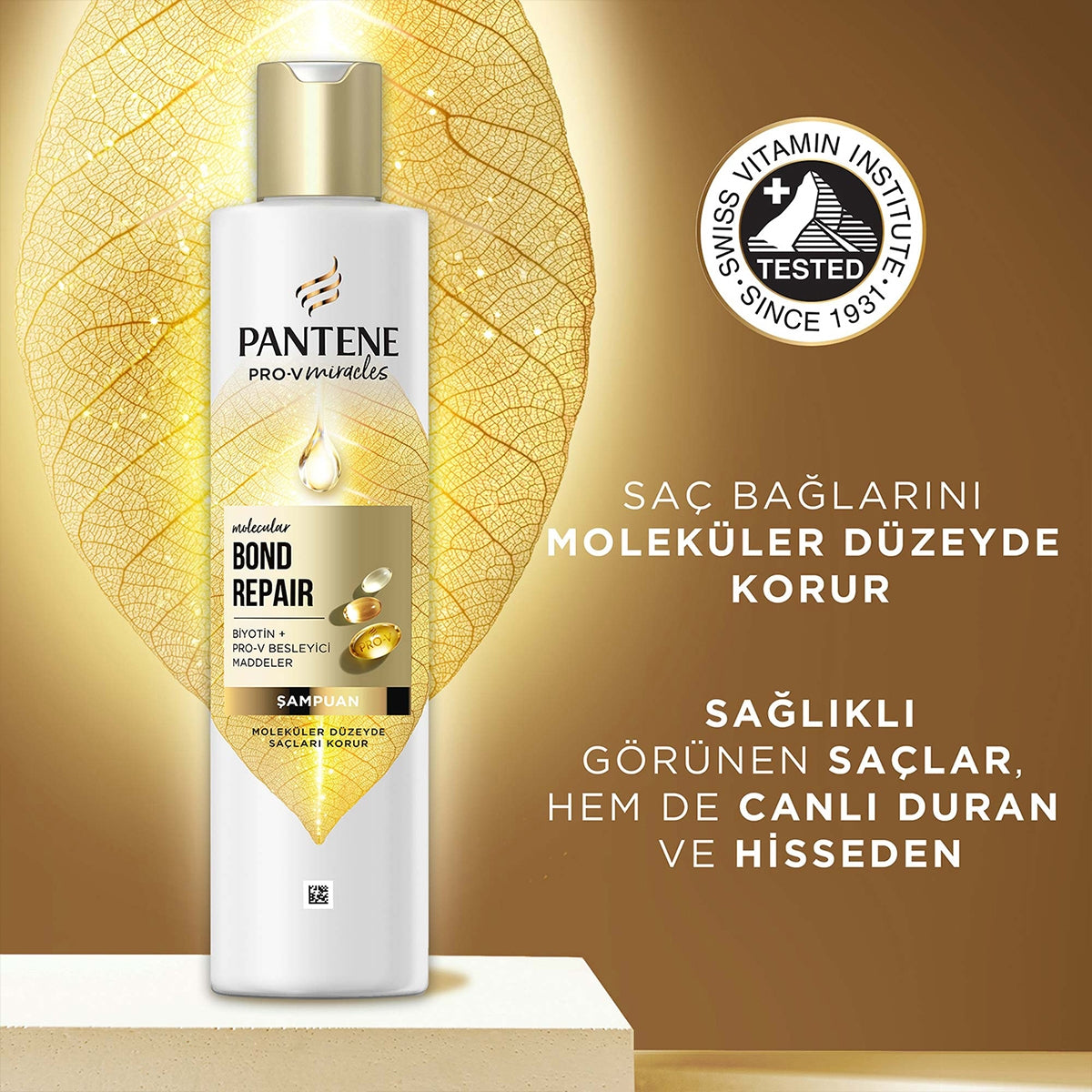 Pro-V Miracles Molecular Bond Repair Yıpranmış Saçlar İçin Şampuan 250 Ml